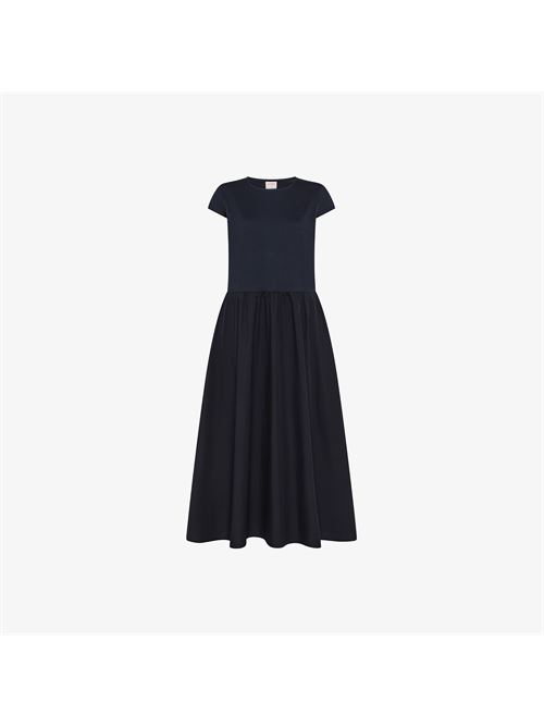 long dress mixed slub ss SUN 68 | T3622007